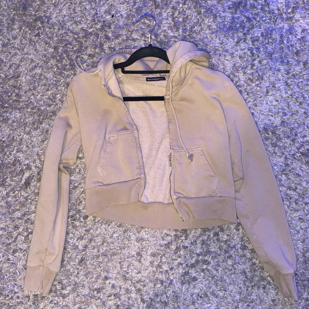 Brandy Melville cropped zip up